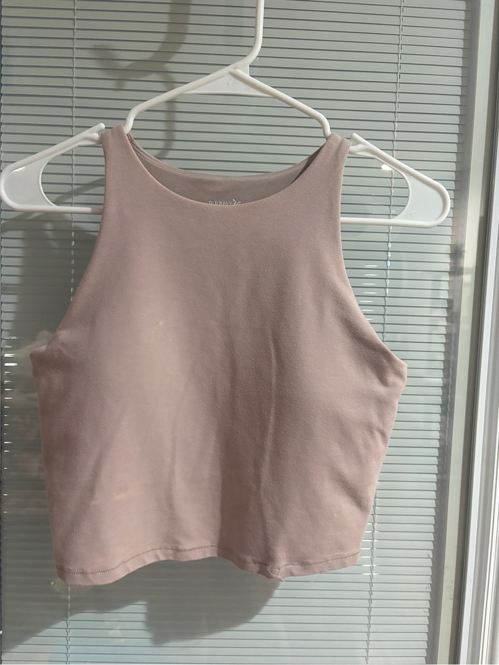 Old Navy Mauve High-Neck Crop Tank